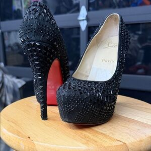 Elegant Black Studded Heels by Louboutin
